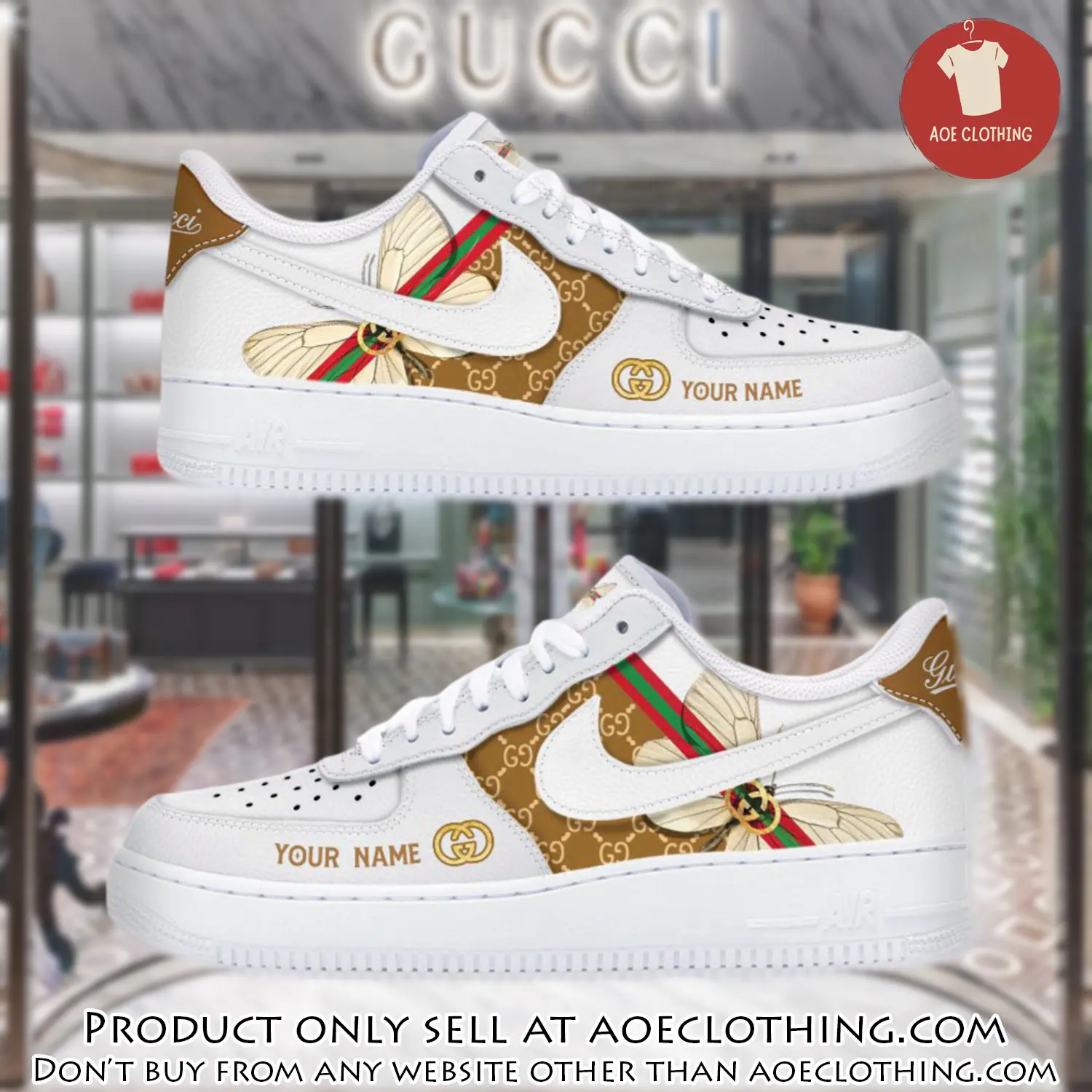 Personalized gucci luxury air force 1 sneakers limited af1 shoes oaf1013 aoe0418486